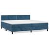 3141267 vidaXL Divan Bed and Mattress Dark Blue 200x200cm Velvet