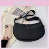 Ladies Oxford Cloth Fashion Dumpling Bag Large Capacity Black Street Trend Shoulder Crossbody Bag