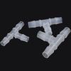 10Pcs 1.6-15.8mm T-Type Tee Connector Equal Diameter Plastic 3 Way Connector PP PE Soft Hose Fittings