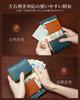 Bifold Pueblo Leather Bifold Genuine Large Popular [Kawaoto] Men's Wallet, Leather, Capacity, Compact, Small, Box-shaped Wallet, Left-handed,