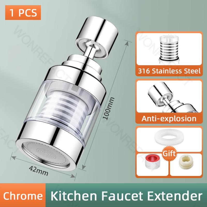 

360° Rotatable Faucet Filter Extender Purifier Spray Head Tap Nozzle Water Saving Sprayer Diffuser Kitchen Accesories