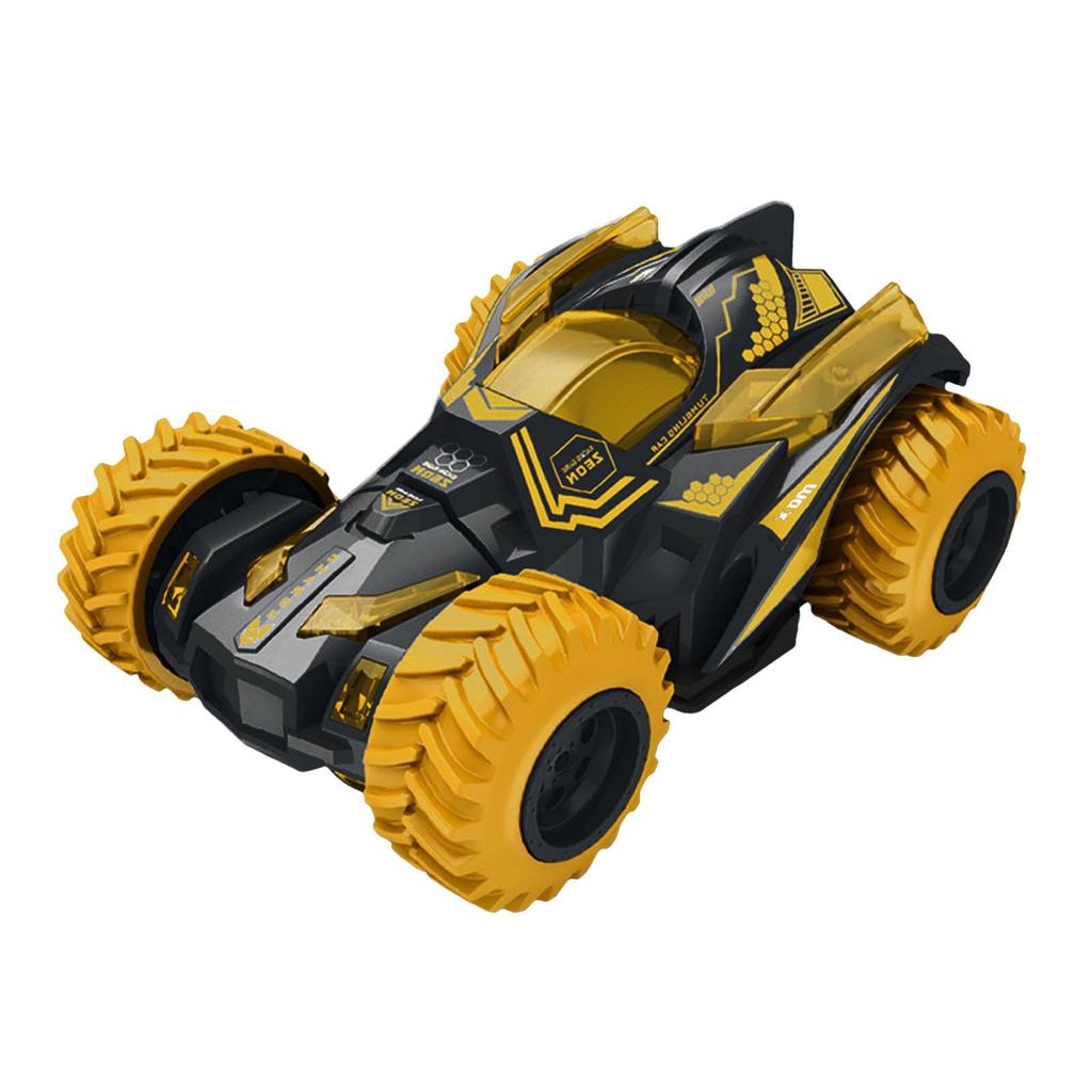 (orchis)Cool Rotating Head Inertial Roll Stunt Car  Double-Sided Dump Truck Off-Road Toy