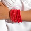 Spring/Summer New Collection Multi-Layer Beads Bracelet Set for Women Jewelry Trendy Versatile Cut Surface Beads Bracelet