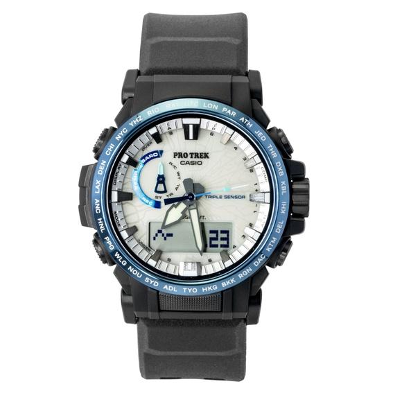 Casio Pro Trek Dragon Eye Analog Digital Radio Control White Dial Solar PRW-61D-2 100M Men's Watch