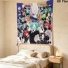 Land Lustrous Wall Tapestry Aesthetic Wall Hanging Printed Fabric Blanket Decorative Tapestries For Bedroom Living Room Home Decor