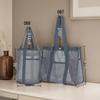 Large Capacity Portable Mesh Beach Bag with Multi-Pockets