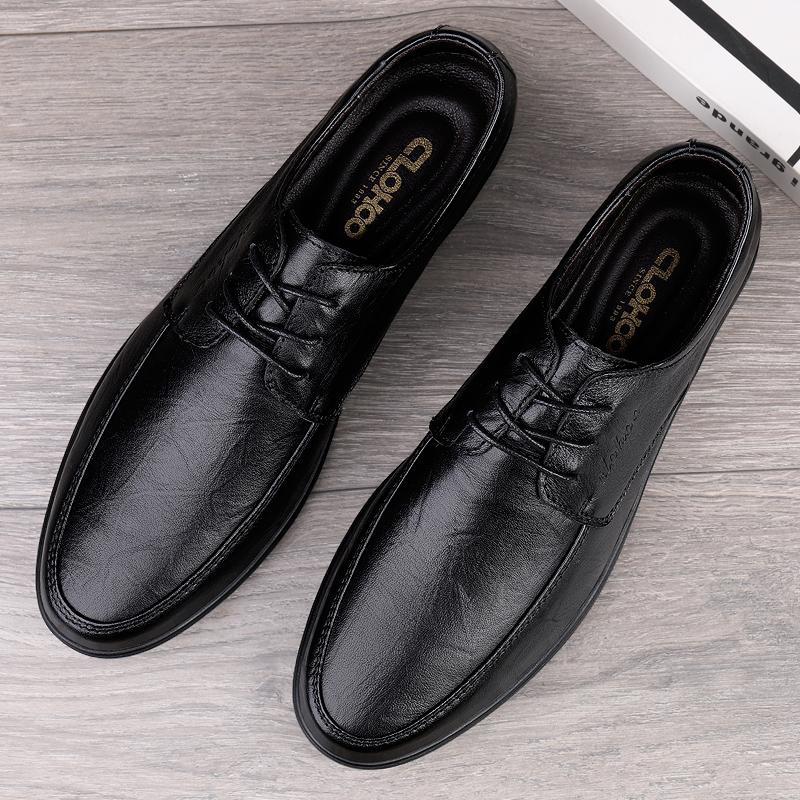 Qualität Neue Herrenschuhe Atmungsaktive Flats Rutschfest Businessschuhe Mode Vielseitig Lederschuhe Lässig Komfort Männlich Niedrige Schuhe