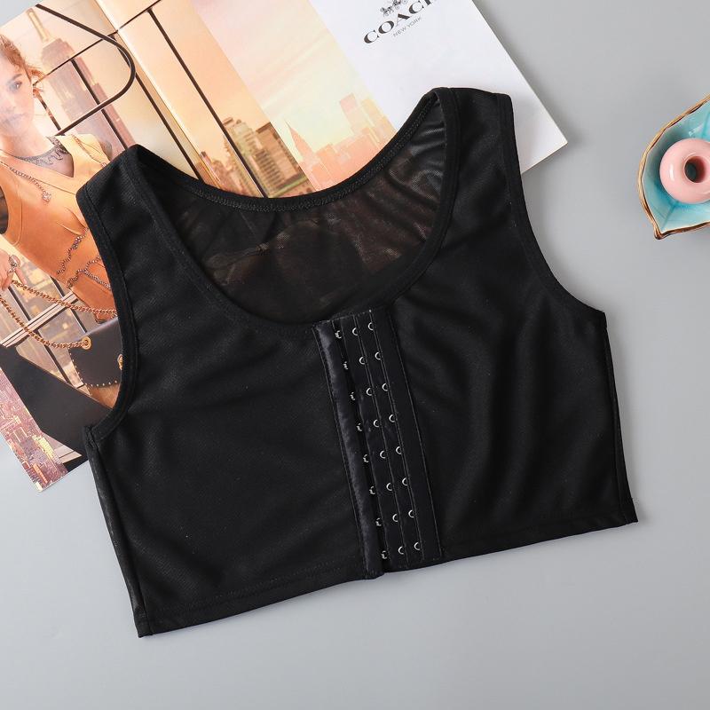 

Жінки для грудей Трансбойський корсет для транссексуалів Транс Жилет Літня пряжка збоку Коротка майка Нижня білизна Shaper Бюстьє для грудей XL