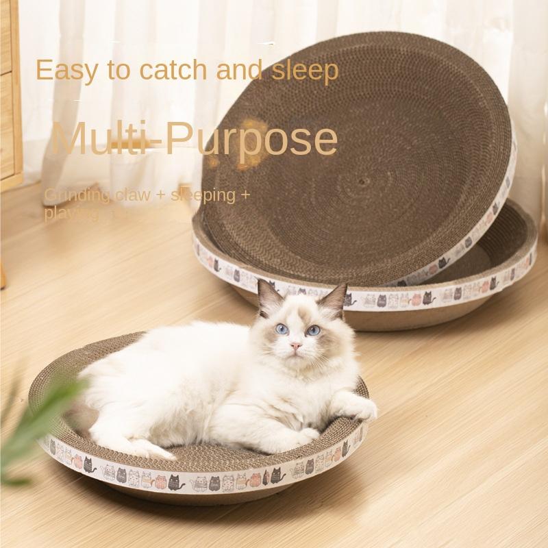 Corrugated Paper Cat Bed Scratcher Pet Scratching Board for Cat Scratching Pad Sleeping Bed