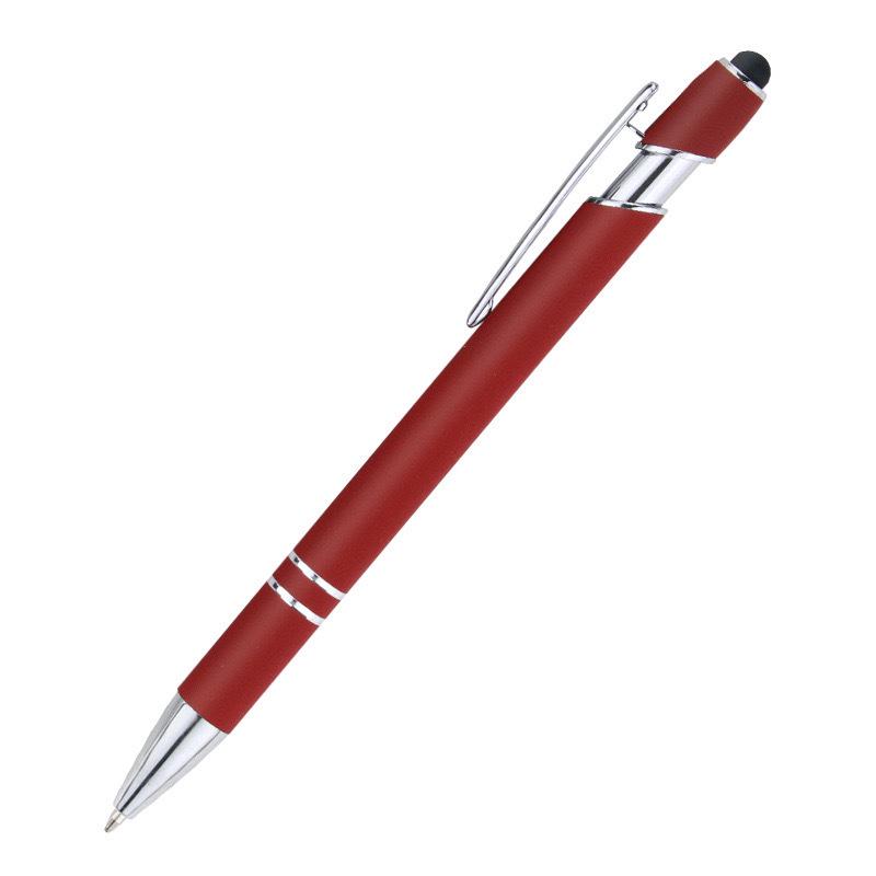 Engraved Aluminum Touchscreen Ballpoint Pen with Spray Paint Finish - Perfect for Gifts and Advertising