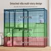 Extra-Large Three-Layer Cat Cage Villa for Household Use