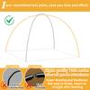 Aluminum Alloy Tent Poles 360CM/430CM Camping Tent Rods 11/13Section Camping Essential Accessories