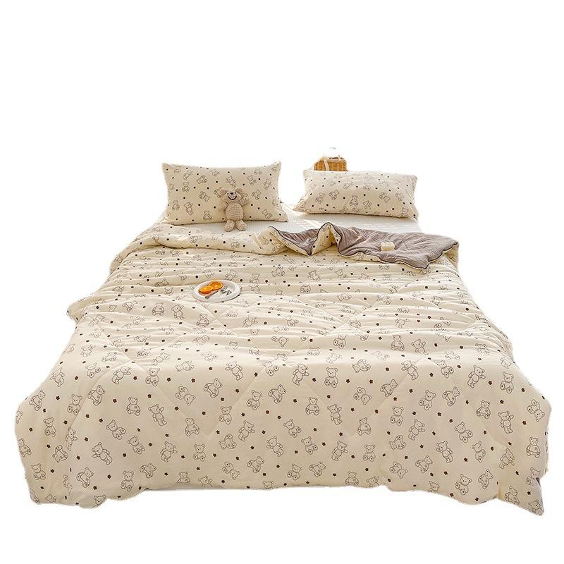 Refreshing Summer Quilt Fluffy Soft Comfort Stereoscopic Breathable Comforter Non-toxic Tasteless Silky Smooth Summer Blanket