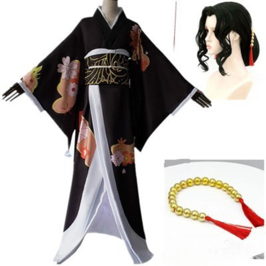 

Demon Slayer: Kimetsu no Yaiba - Muzan Kibutsuji Cosplay Costume (Female) - Complete Set (Costume + Headwear + Wig) 0076 S