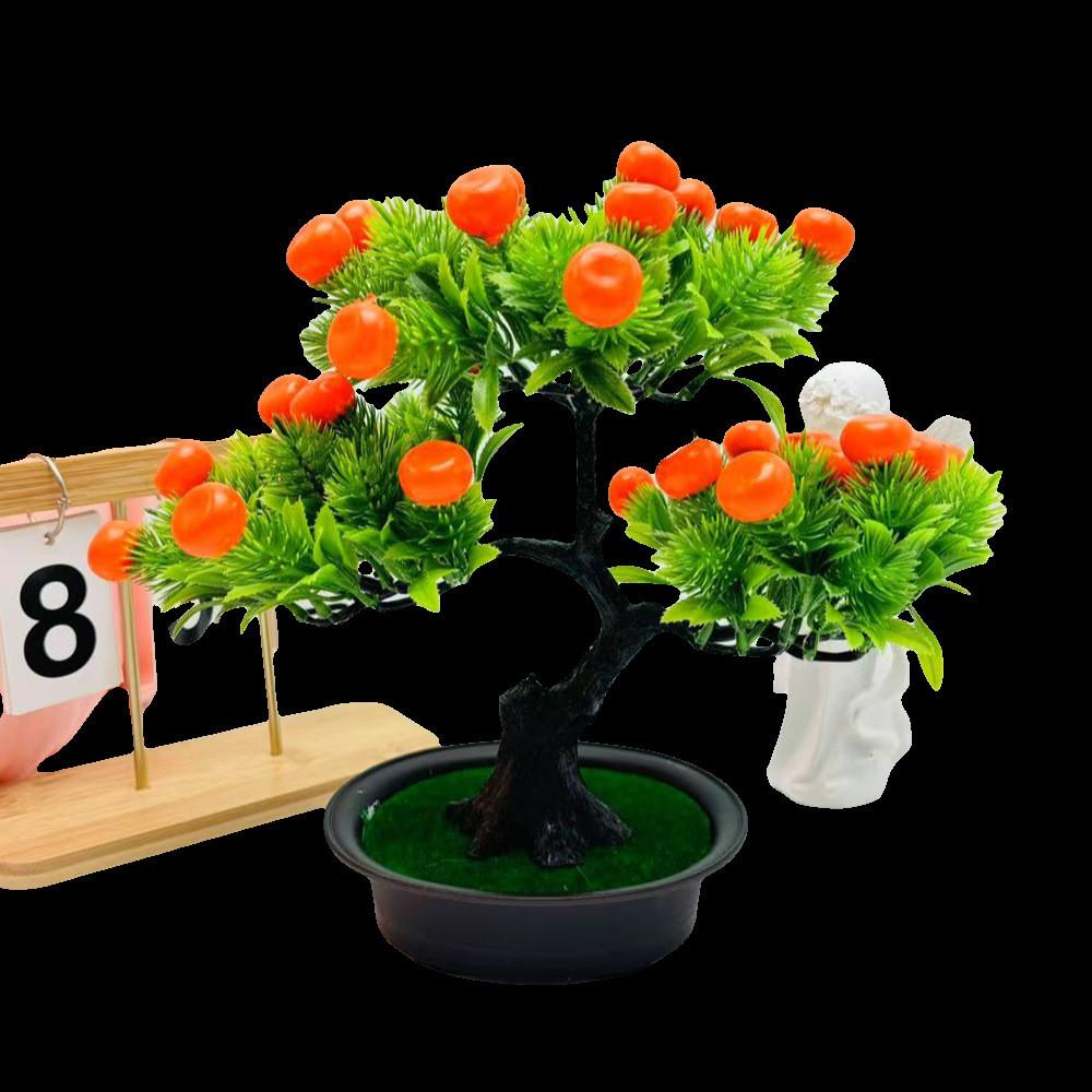 The Pine Greeting Guests Orange Simulated Fruit Potted Office Decoration Desk