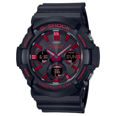 

CASIO Analog Digital G Shock GAS 100BNR 1A GAW-100BNR-1A Black Strap