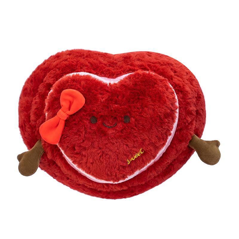 Cross-Border New Year Love Heart Bear Plush Toy - Cute Companion Gift for Couples and Birthdays