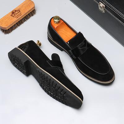 8608 Loafers Men's Loafers Men's One-Pedal Lazy Shoes Large Size Casual Men's Small Leather Shoes