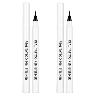 Lir Real Tattoo Pen Eyeliner 0.8ml, 01 Deep Black, 2 Pcs.