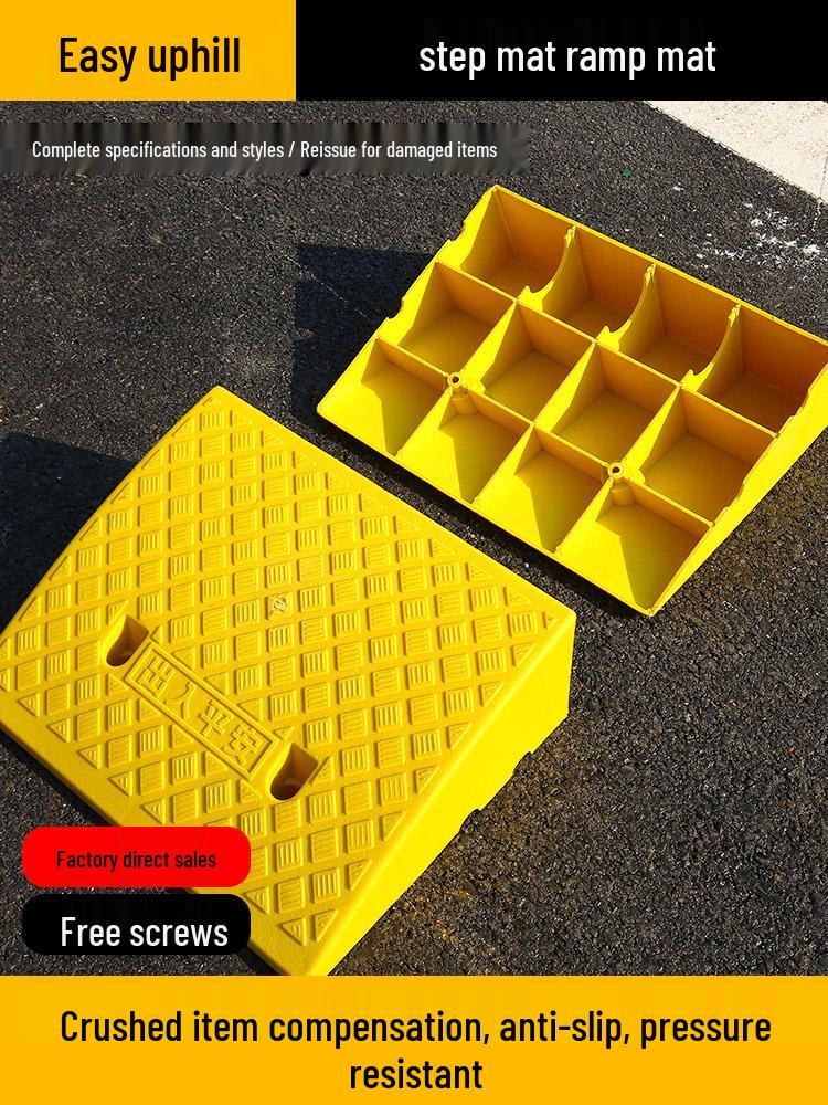 Outdoor Plastic Car Step Ramp for Door Sills and Stairs