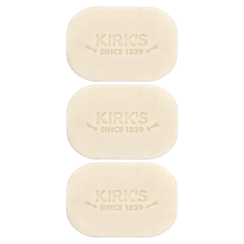 Kirk's 100% Premium Coconut Oil Castile Bar Soap, Citrus Twist, 3 Bars, 113G (4Oz) Each