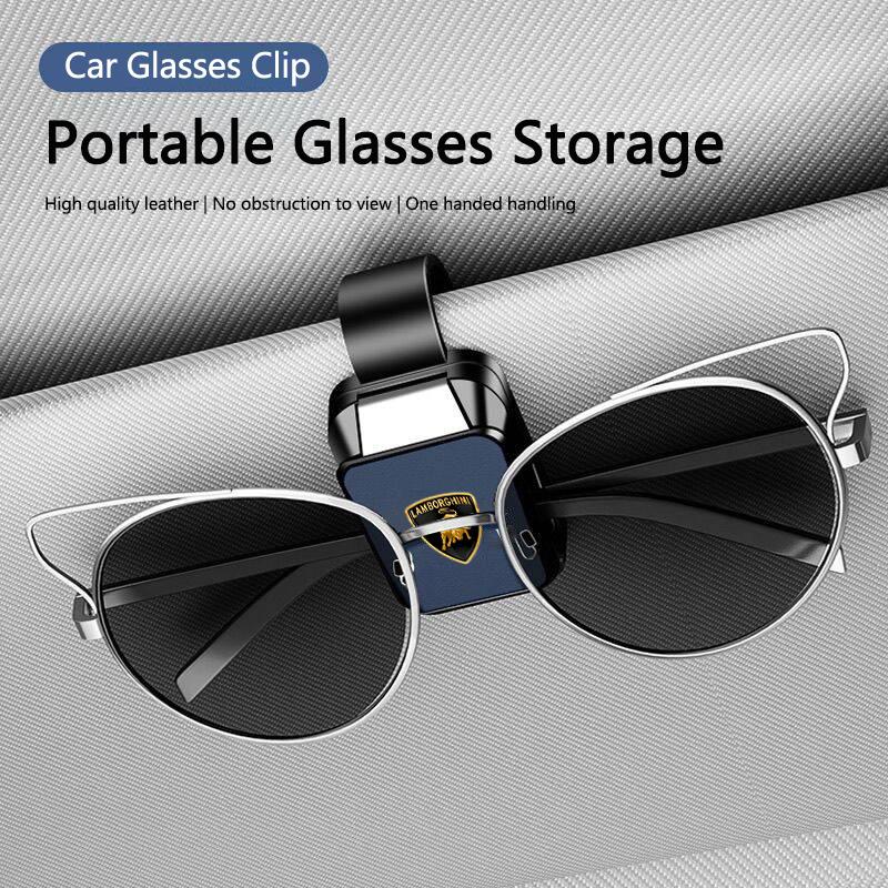 Car Portable Glasses Storage Multi-functional Sunshade Board Clip For Lamborghini Urus Huracan Aventador Premium Accessories