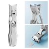 Self-locking folding nail clippers