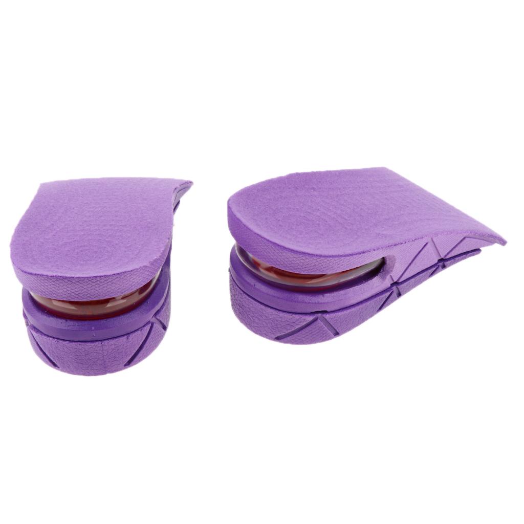 Invisible 2 Layer Height Increase Shoe Pad Inserts Air Cushion Taller Insoles