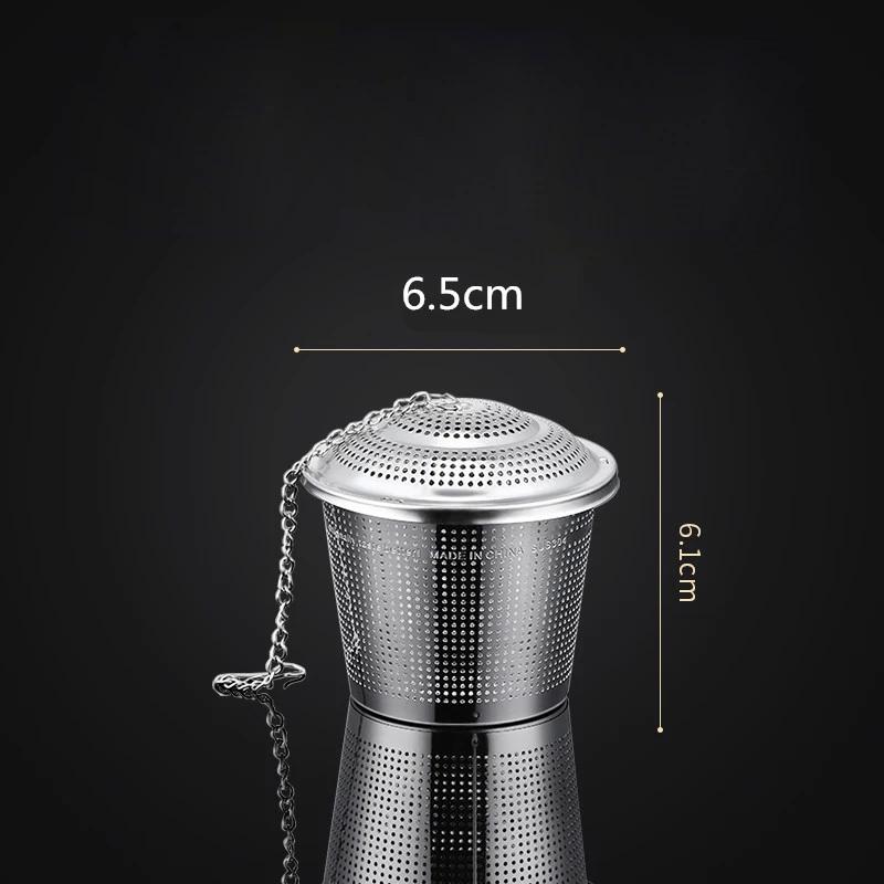 304 Roestvrij Staal Thee-ei Zeefmand Gaas Thee Filter Vergrendelbare Kruidenbol Hotpot Smaak Kruidenzak Soep Smaakdoos
