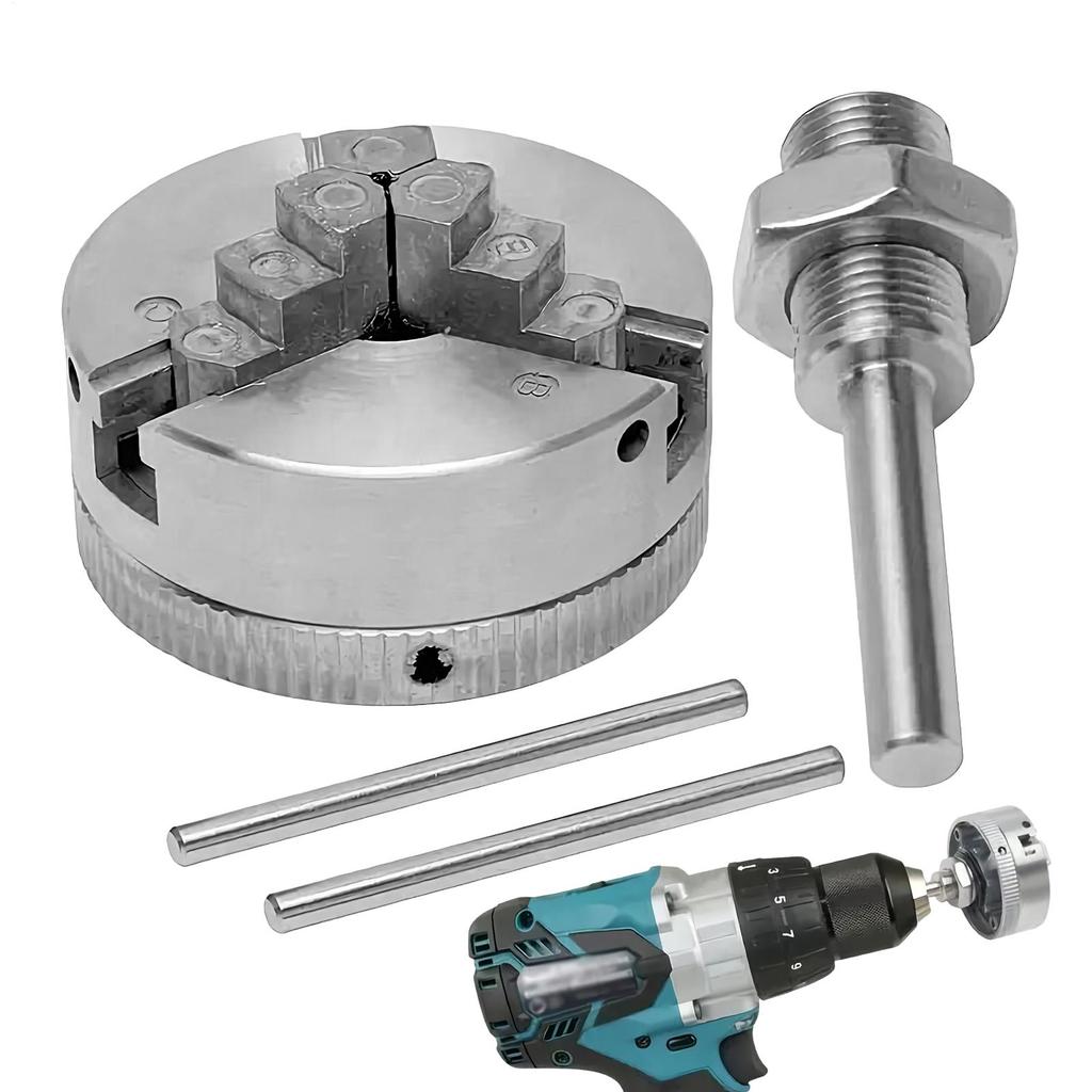 1 Set Z011 3-Backen-Drehfutter Selbstzentrierend Präzisionsspannzange Bohrer Zubehör für Holzbearbeitungswerkstatt Hobbyist Reparatur Fabrik
