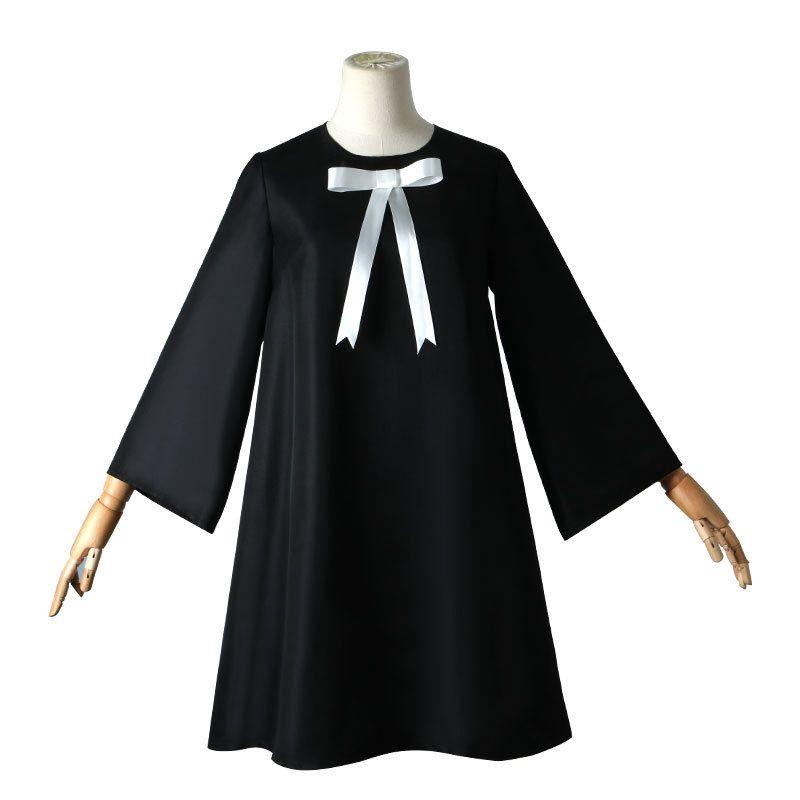 

Spy×Family Anya Cosplay Outfit Spy×Family Daily Wear Cosplay Costume Anime Dress [All Black Style] Aniya Clothes Complete Set S