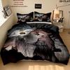 Saga Tanya Evil Pattern Bedding uilt Set uilt Cover Pillowcase Home Decoration Birthday Gift (1 * duvet cover + 2 * pillowcase without core)