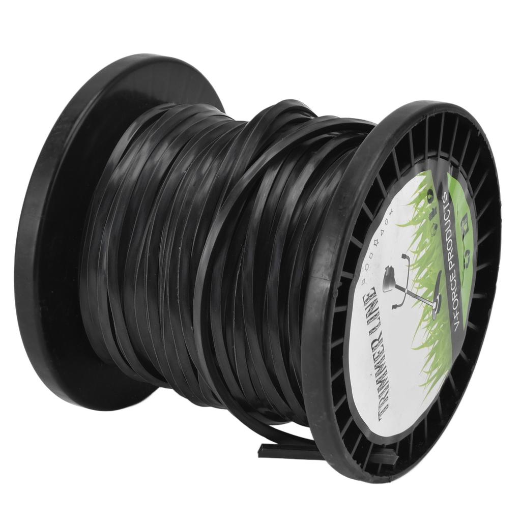 3.3mm String Trimmer Line High Cutting Efficiency Low Noise Quadrate Black Trimmer Line for Most Lawn Mowers Farm