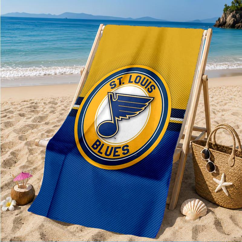 Louis Blues Hockey Team Beach Towel, Super Soft Microfiber, Perfect Gift for Her/Him, Birthday, for Pool, Beach, Travel, Decor Beach Party