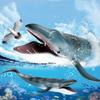 Wild Big Shark Fish Model Large Whale Desktop Ornament Ocean Animal Statue  Educational Kids Toy