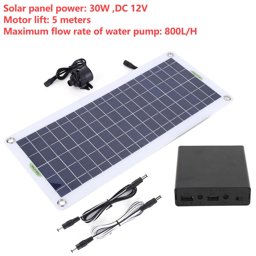 18V 30W Solarna Pompa Fontannowa Panel Solarny Pompa Fontannowa Wodna Zestawy Oszczędzające Energię Systemu Nawadniania do Ogrodu Poidło dla Ptaków Akwarium