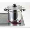 Yoshikawa CookLook II Pasta Pot, 22cm, 6.5L, with Glass Lid and Inner, Stainless Steel, Induction and Gas Compatible, Made in Japan, SJ2187