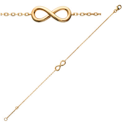 [R2931] - Vergoldetes 'Infinity'-Armband - 15x6 mm