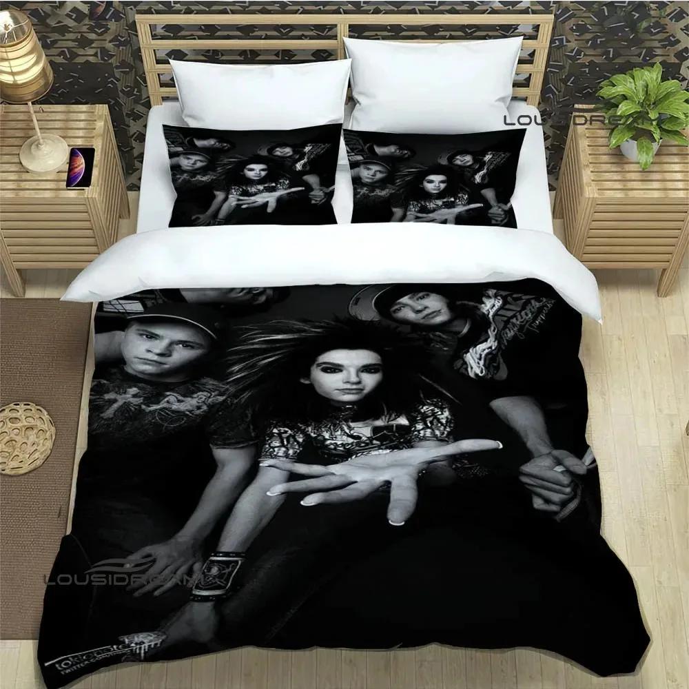 Tokio Hotel band Comfortable Duvet Quilt Cover Pillowcase Bedding Set Children Bedroom Decoration Home Textile