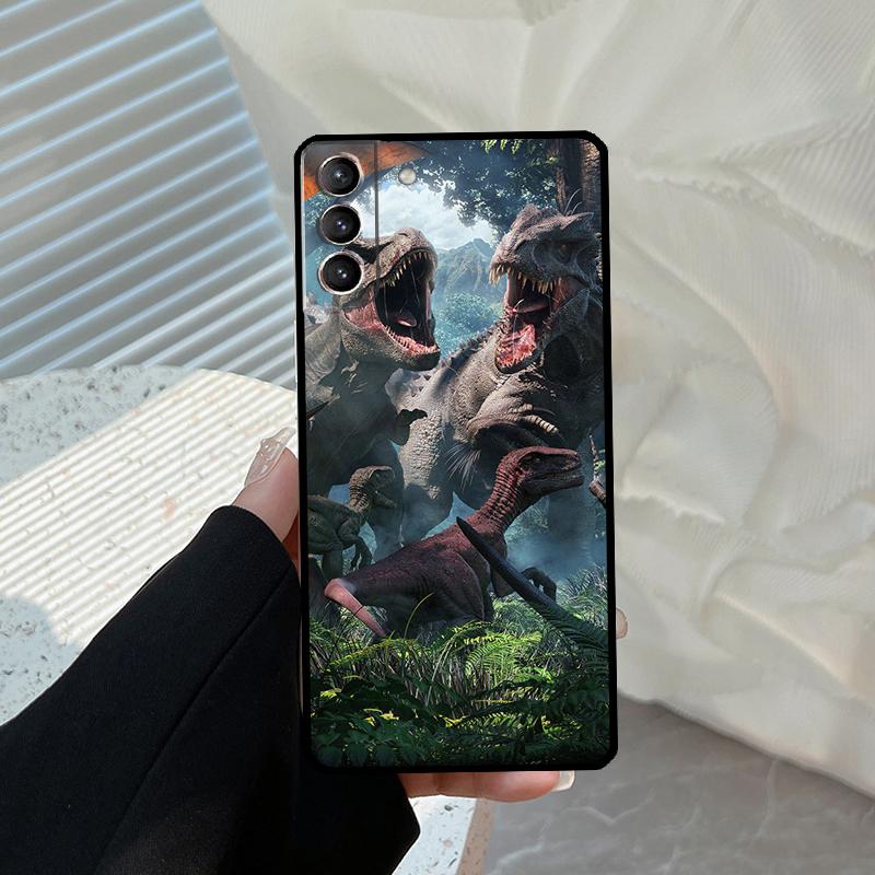 Jurassic Dinosaur World Case For Samsung Galaxy S23 S22 S21 Ultra S20 FE S8 S9 S10 Note 10 Plus Note20 Ultra Cover
