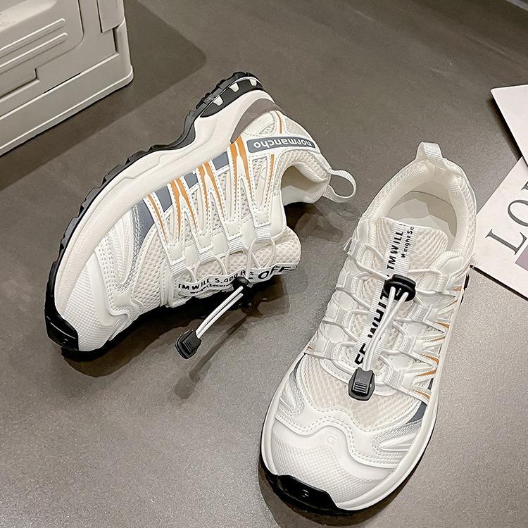 Thick-soled Little Dad Shoes 2025 Summer New Versatile and Lightweight Sports Shoes Comfortable and Non-slip Running Shoes Tide