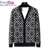 Cozy Up Cardigan Pánsky sveter Klasické svetre s kešu kvetmi Kabát Pletené vrchné oblečenie