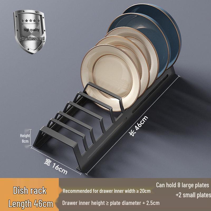 Cream Style Wooden Horizontal Knife Holder with Stainless Steel Slots