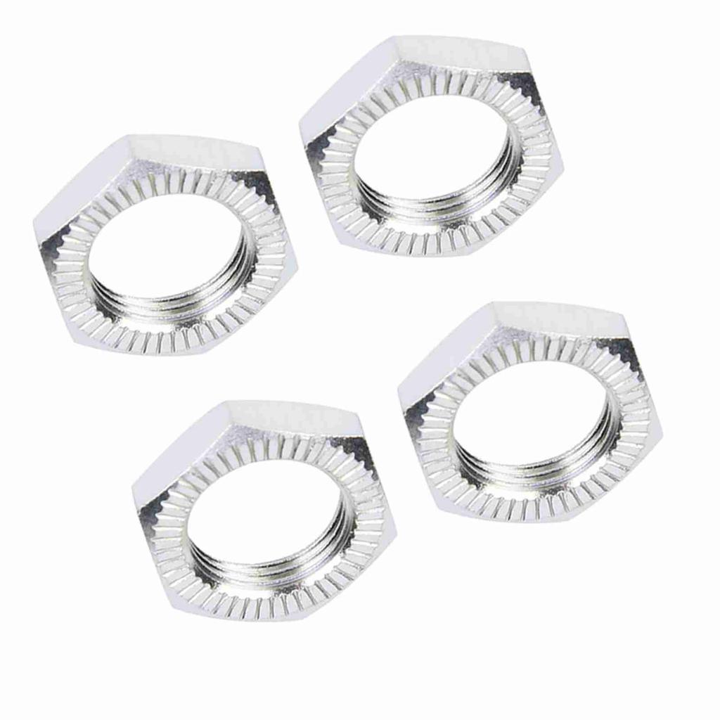 Aluminum Alloy Wheel Nuts 17mm Spanner for 1Celsius8 RC Car Accessory (Silver)