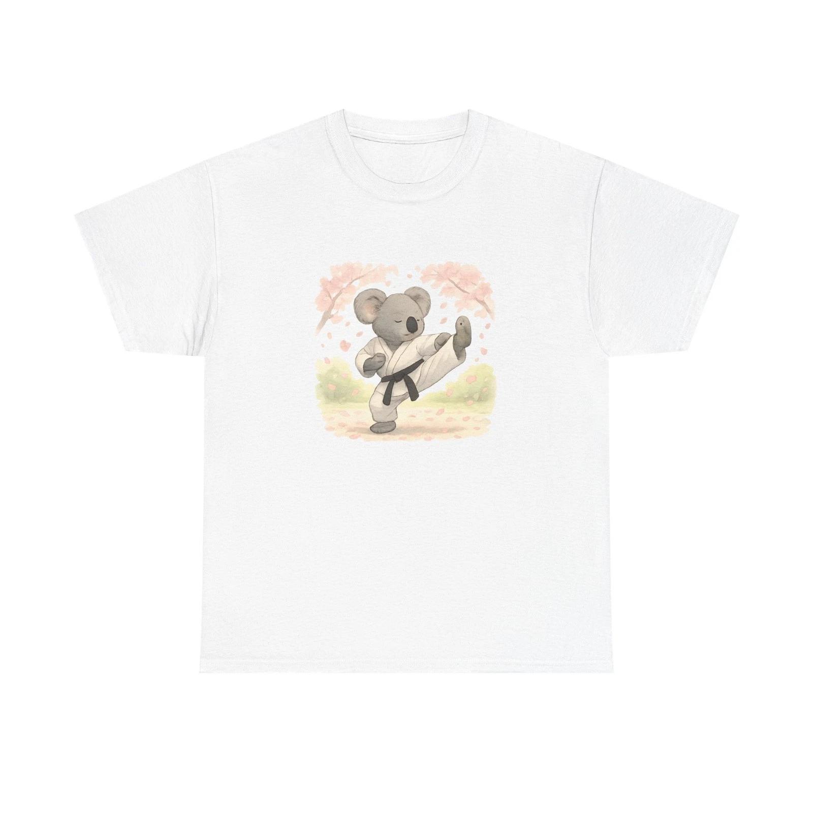 Unisex Adult T Shirt Karate Koala Peaceful Power S