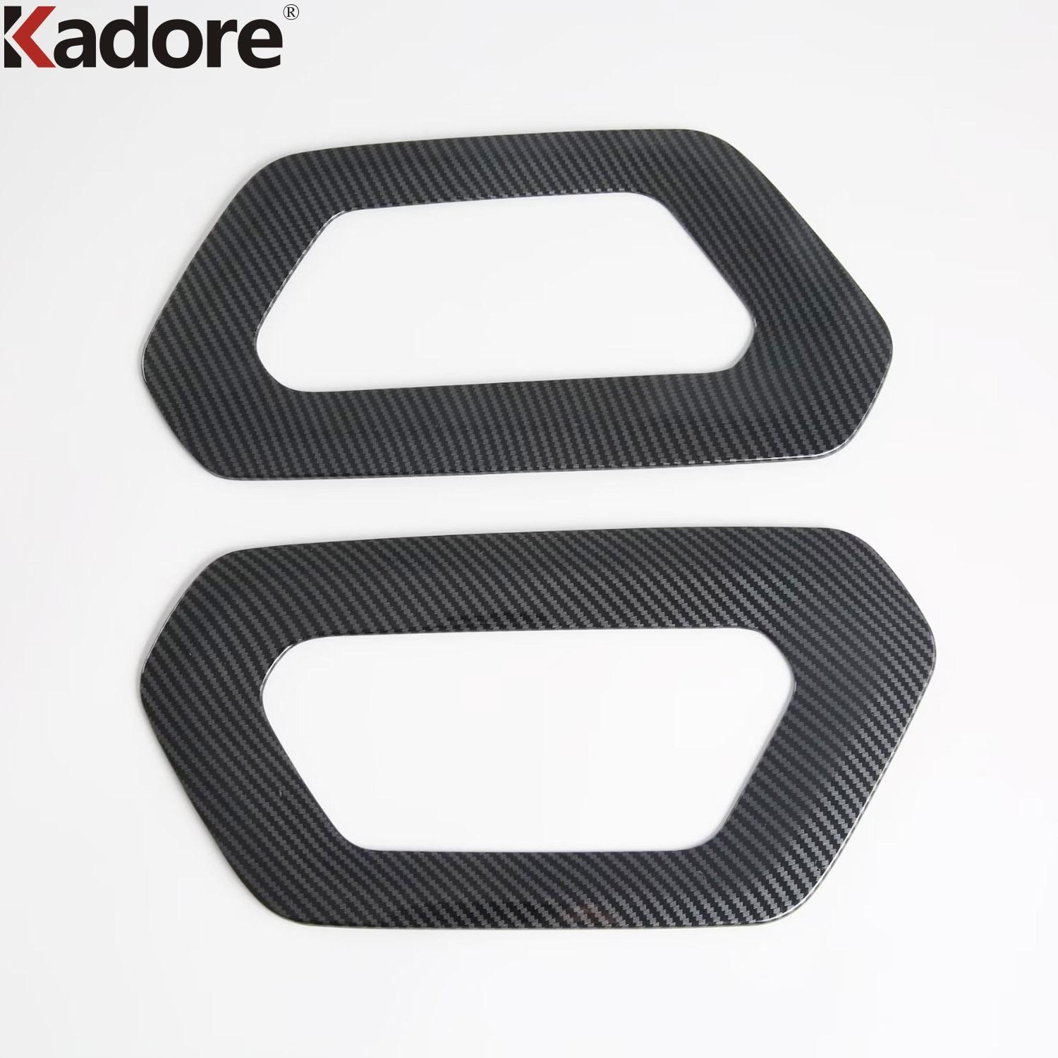 For Subaru Forester 2025 2026 Carbon Fiber Front Grille Grid Cover Trim Head Lower Grills Frame Trims Car Accessories Carbon Fiber Color