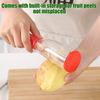 Multifunktionell potatisskalare med inbyggd förvaring Rostfria blad Frukt- och grönsaksskalare Ergonomiskt handtag Köksredskap för skalning
