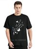 Mens Clothing Colorful Butterfly Petal Oversized Tshirt Short Sleeve Round Cotton Tshirt Cute Graphic Fitness T Shirt Female