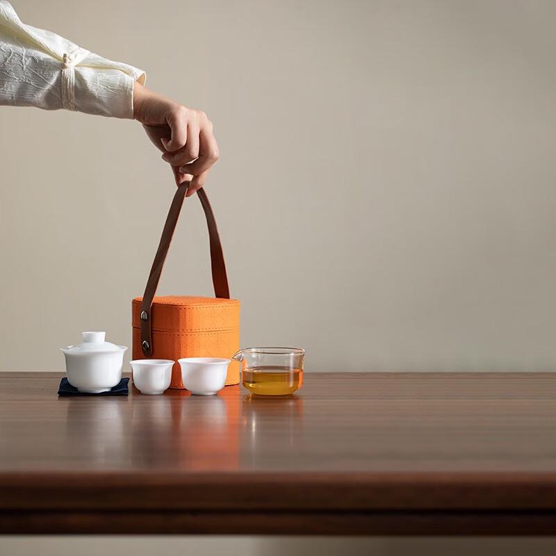Portable Ice Jade Travel Tea Set