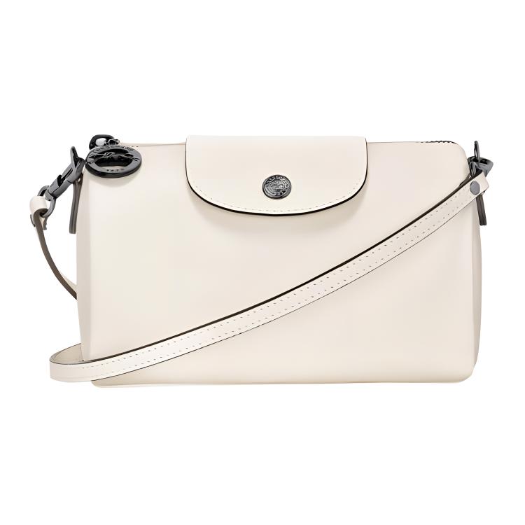 Longchamp Le Pliage Xtra Adjustable Detachable Shoulder Strap Zipper Closure Leather Cylinder Makeup Crossbody Shoulder Mini Bag 10255987037